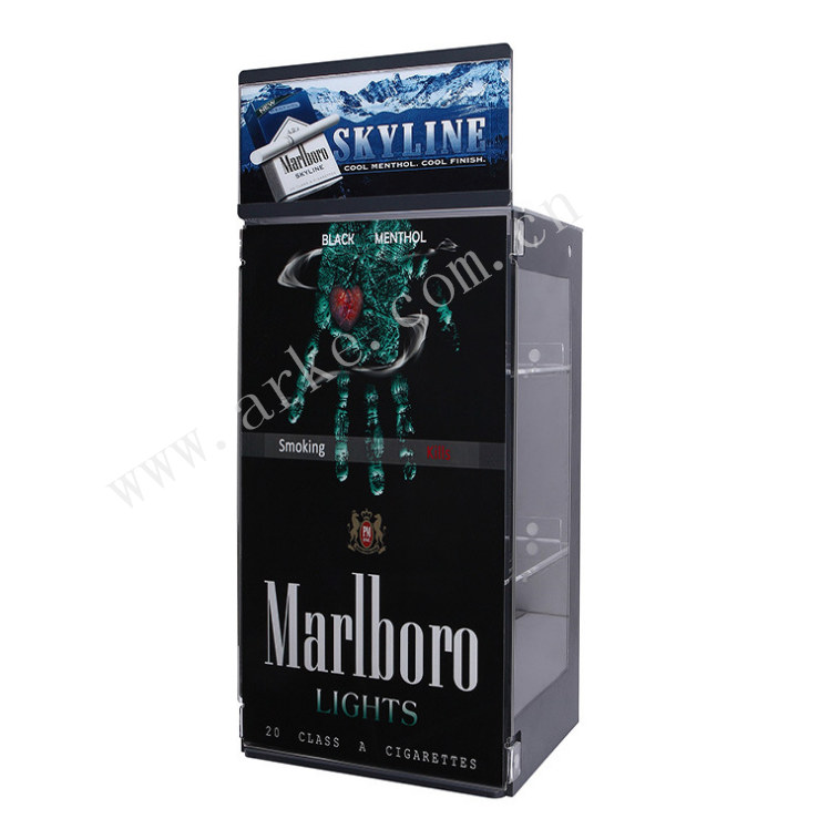 Cigarette selling cabinet